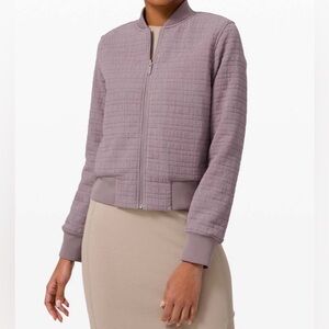 42: Lululemon Serene Travels Bomber Reversible Lunar Rock Size 8 Purple